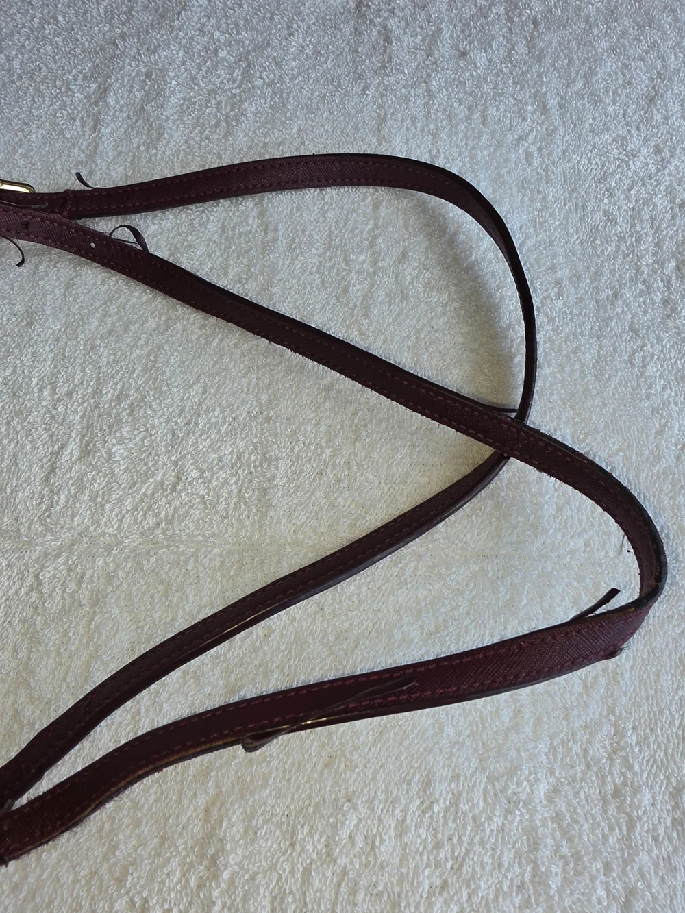 Tory Burch Burgundy Saffiano Leather Tote